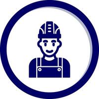 Fabrik Arbeiter Vektor Symbol