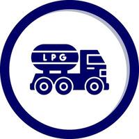 Gas LKW Vektor Symbol