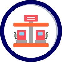 Treibstoff Bahnhof Vektor Symbol