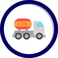 Gas LKW Vektor Symbol