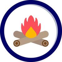 Lagerfeuer-Vektor-Symbol vektor