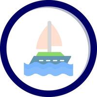 Yacht-Vektor-Symbol vektor