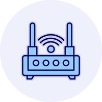 WLAN-Router-Vektorsymbol vektor