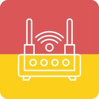 WLAN-Router-Vektorsymbol vektor