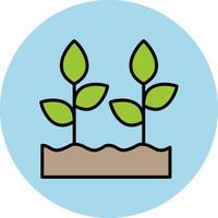 Pflanze wachsend Vektor Symbol