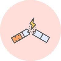 sluta rökning vektor ikon