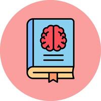 neurologi bok vektor ikon