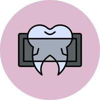 dental x stråle vektor ikon