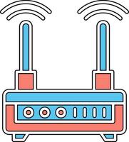 WLAN-Router-Vektorsymbol vektor