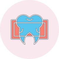 Dental x Strahl Vektor Symbol