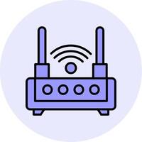 WLAN-Router-Vektorsymbol vektor