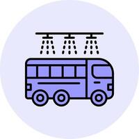 Bus waschen Vektor Symbol