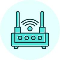 WLAN-Router-Vektorsymbol vektor