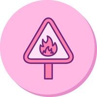 brandfarlig vektor ikon