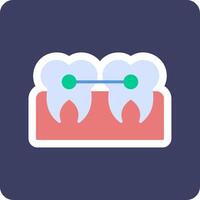tandställning vektor ikon