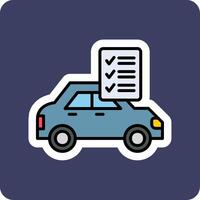 Auto Checkliste Vektor Symbol