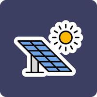 Vektorsymbol für Solarpanel vektor