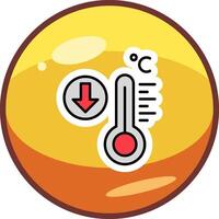 Vektorsymbol für niedrige Temperatur vektor