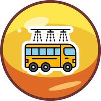 Bus waschen Vektor Symbol