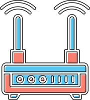 WLAN-Router-Vektorsymbol vektor