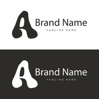Brief ein Logo mit einfach Stil. Illustration von ein Luxus Produkt Marke Vorlage vektor