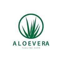 Aloe vera Logo kosmetisch Design einfach Grün Pflanze Gesundheit Symbol Vektor Illustration