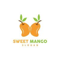 frisch Mango Grafik Design Illustration Vorlage Obst Garten Pflanze Mango Logo vektor