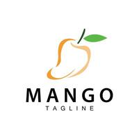 frisch Mango Grafik Design Illustration Vorlage Obst Garten Pflanze Mango Logo vektor