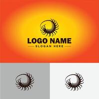 tusenfoting logotyp vektor konst ikon grafik för företag varumärke ikon tusenfoting logotyp mall