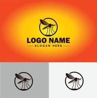 Mücke Logo Vektor Kunst Symbol Grafik zum Geschäft Marke Symbol Moskito Logo Vorlage