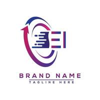 ei Brief Logo Design. Vektor Logo Design zum Geschäft.