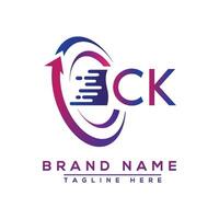 ck Brief Logo Design. Vektor Logo Design zum Geschäft.