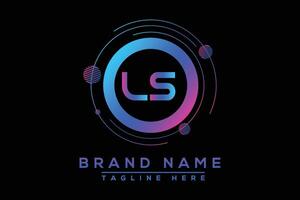 ls brev logotyp design. vektor logotyp design för företag.