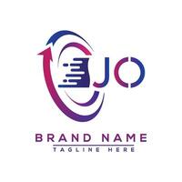 jo Brief Logo Design. Vektor Logo Design zum Geschäft.