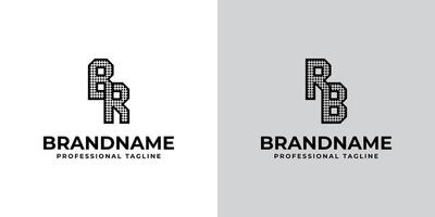 Briefe br und rb Punkt Monogramm Logo, geeignet zum Geschäft mit br oder rb Initialen vektor