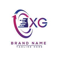 xg Brief Logo Design. Vektor Logo Design zum Geschäft.