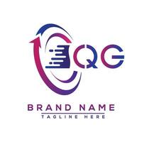 qg Brief Logo Design. Vektor Logo Design zum Geschäft.