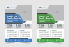 fri vektor kreativ marknadsföring byrå företag flygblad mall design