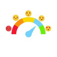 Rezension rotieren Emoji Illustration vektor