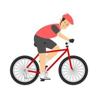 Sport Menschen Reiten Fahrräder Illustration vektor