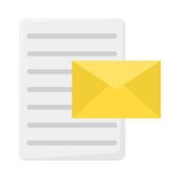 Email Marketing mit Datei Illustration vektor