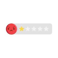 recension stjärna med emoji illustration vektor