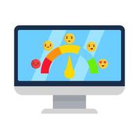 recension snurra emoji i dator illustration vektor