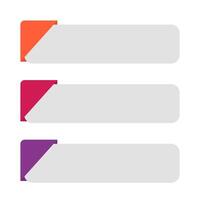 Infografik Etikette Box farbig Illustration vektor