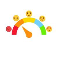 Rezension rotieren Emoji Illustration vektor