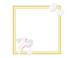 Ostern Hase Rahmen Hintergrund Illustration vektor