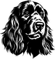 Cocker Spaniel - - minimalistisch und eben Logo - - Vektor Illustration