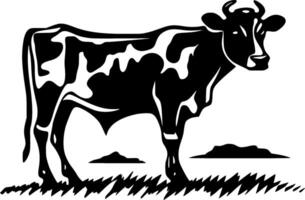 Kuh - - minimalistisch und eben Logo - - Vektor Illustration