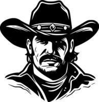 Cowboy, minimalistisch und einfach Silhouette - - Vektor Illustration