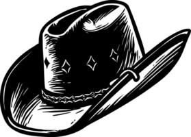 Cowboy Hut - - hoch Qualität Vektor Logo - - Vektor Illustration Ideal zum T-Shirt Grafik